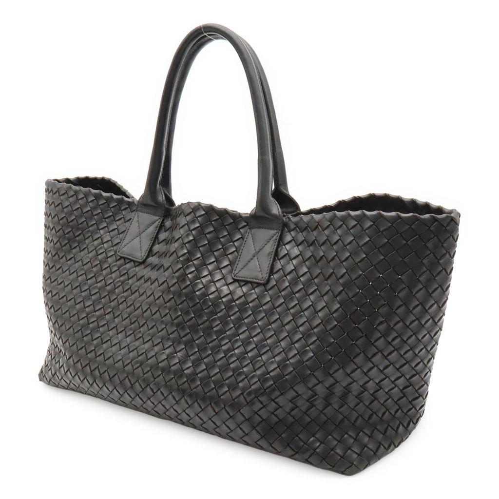 Bottega Veneta Intrecciato Cava MM Tote Leather Black Pouch Out of Stock — view 2