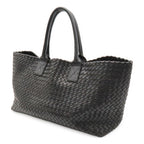 Bottega Veneta Intrecciato Cava MM Tote Leather Black Pouch Out of Stock — view 2
