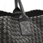 Bottega Veneta Intrecciato Cava MM Tote Leather Black Pouch Out of Stock — view 6