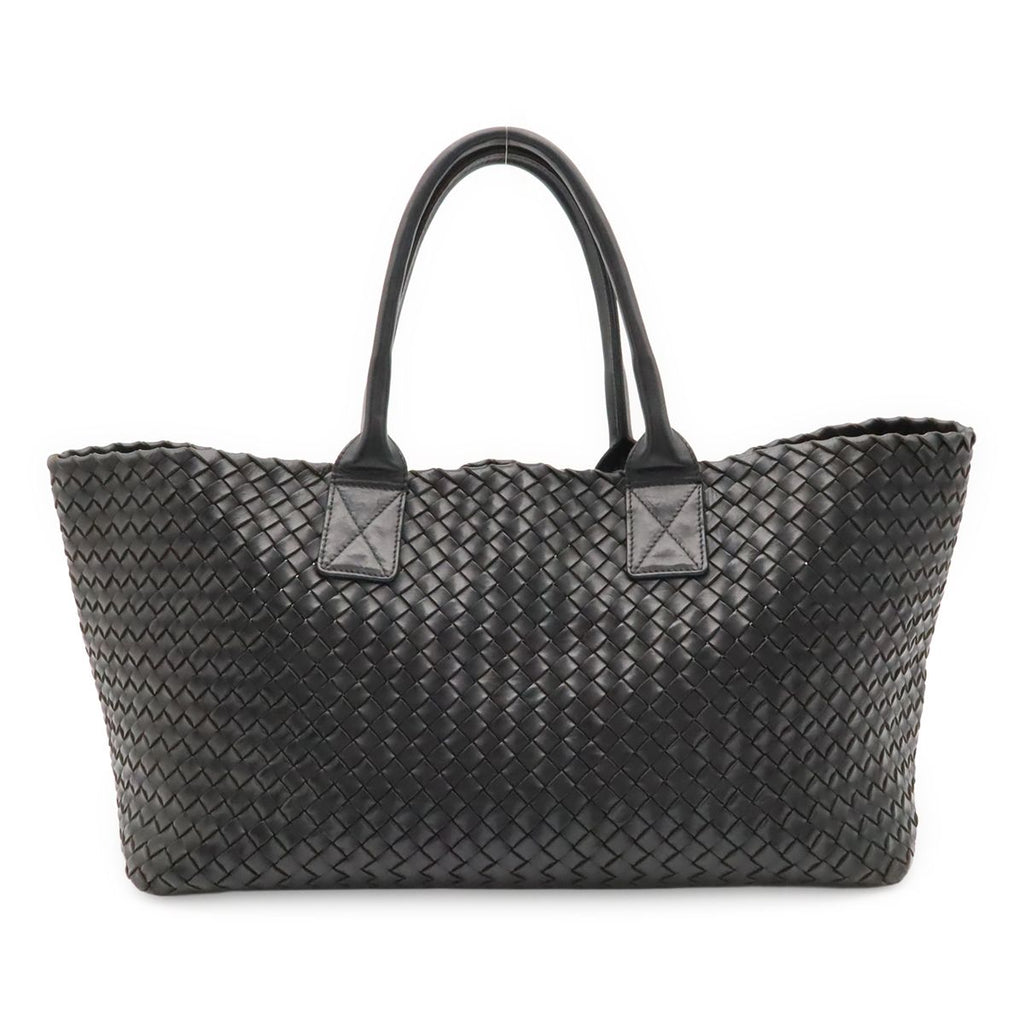 Bottega Veneta Intrecciato Cava MM Tote Leather Black Pouch Out of Stock