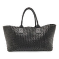Bottega Veneta Intrecciato Cava MM Tote Leather Black Pouch Out of Stock