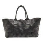 Bottega Veneta Intrecciato Cava MM Tote Leather Black Pouch Out of Stock