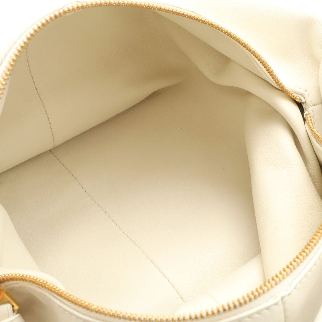 Bottega Veneta Double Knot Handbag Leather White — view 8