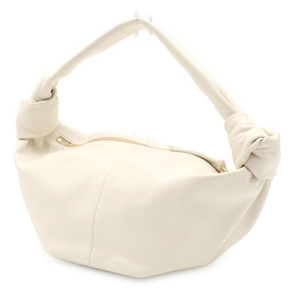 Bottega Veneta Double Knot Handbag Leather White — view 2