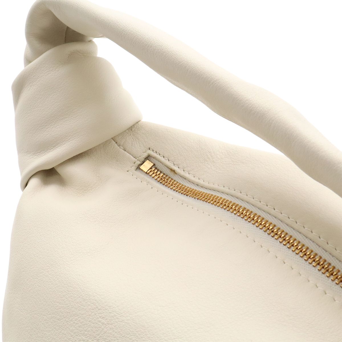 Bottega Veneta Double Knot Handbag Leather White — view 6