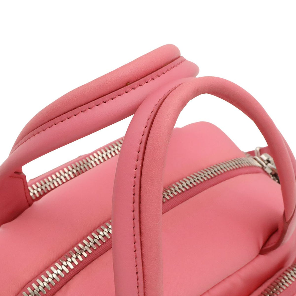Prada Triangle Logo Mini Bag 2-Way Nylon Begonia Pink Domestic Purchase — view 6
