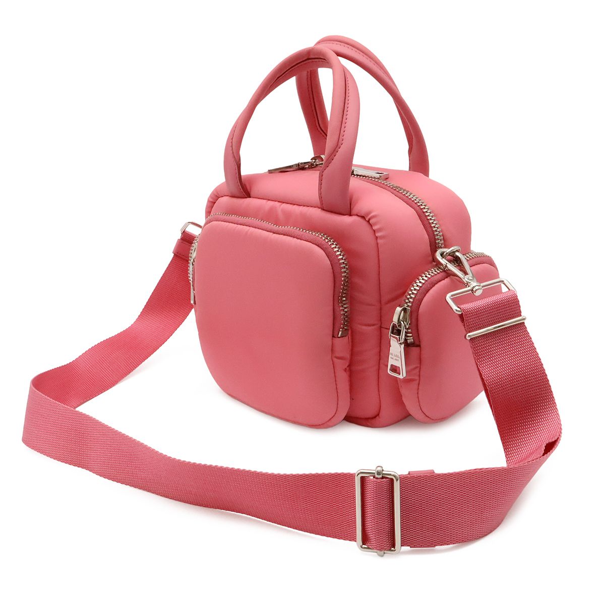 Prada Triangle Logo Mini Bag 2-Way Nylon Begonia Pink Domestic Purchase — view 2