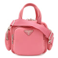 Prada Triangle Logo Mini Bag 2-Way Nylon Begonia Pink Domestic Purchase