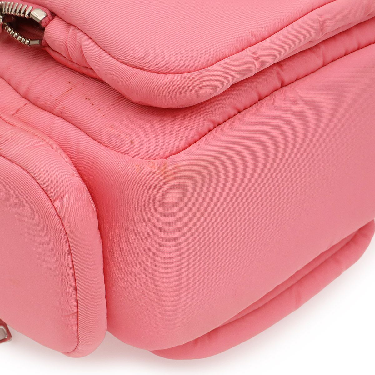 Prada Triangle Logo Mini Bag 2-Way Nylon Begonia Pink Domestic Purchase — view 3