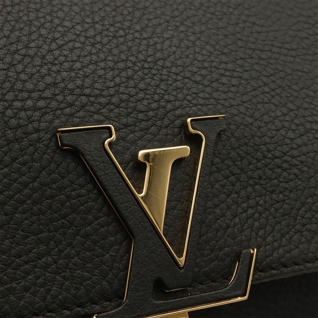 Louis Vuitton Parnassea Volta One Handle Handbag 2-Way Shoulder Leather Noir — view 4