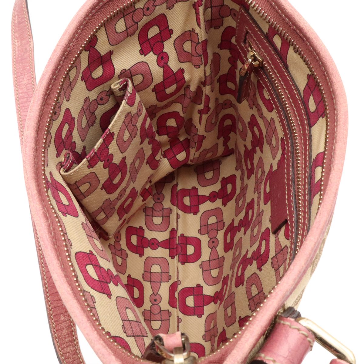Gucci GG Canvas Sherry Line Shoulder Bag Crossbody Butterfly Charm Leather — view 8