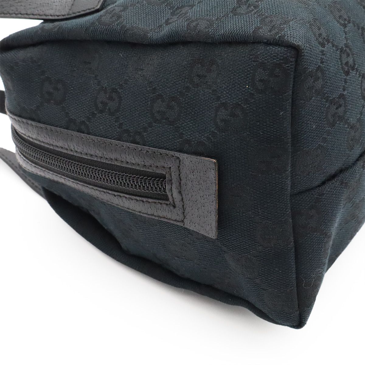 Gucci GG Canvas Mini Bag Tote Leather Black — view 6