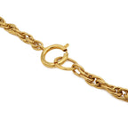 Chanel Mademoiselle Necklace Logo Chain Vintage Gold Plated — view 5