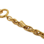 Chanel Mademoiselle Necklace Logo Chain Vintage Gold Plated — view 6