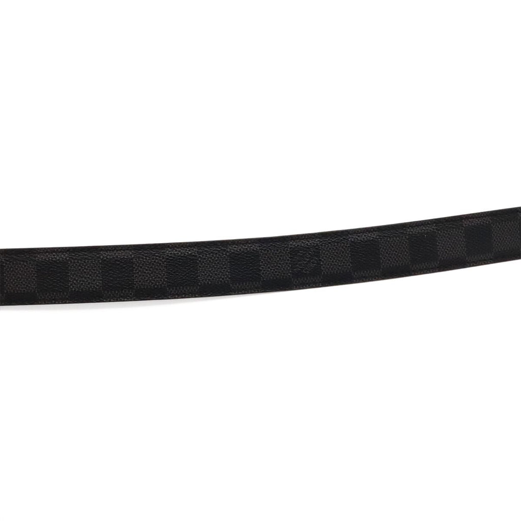 Louis Vuitton Damier Graphite Ceinture Force Belt Silver — view 5