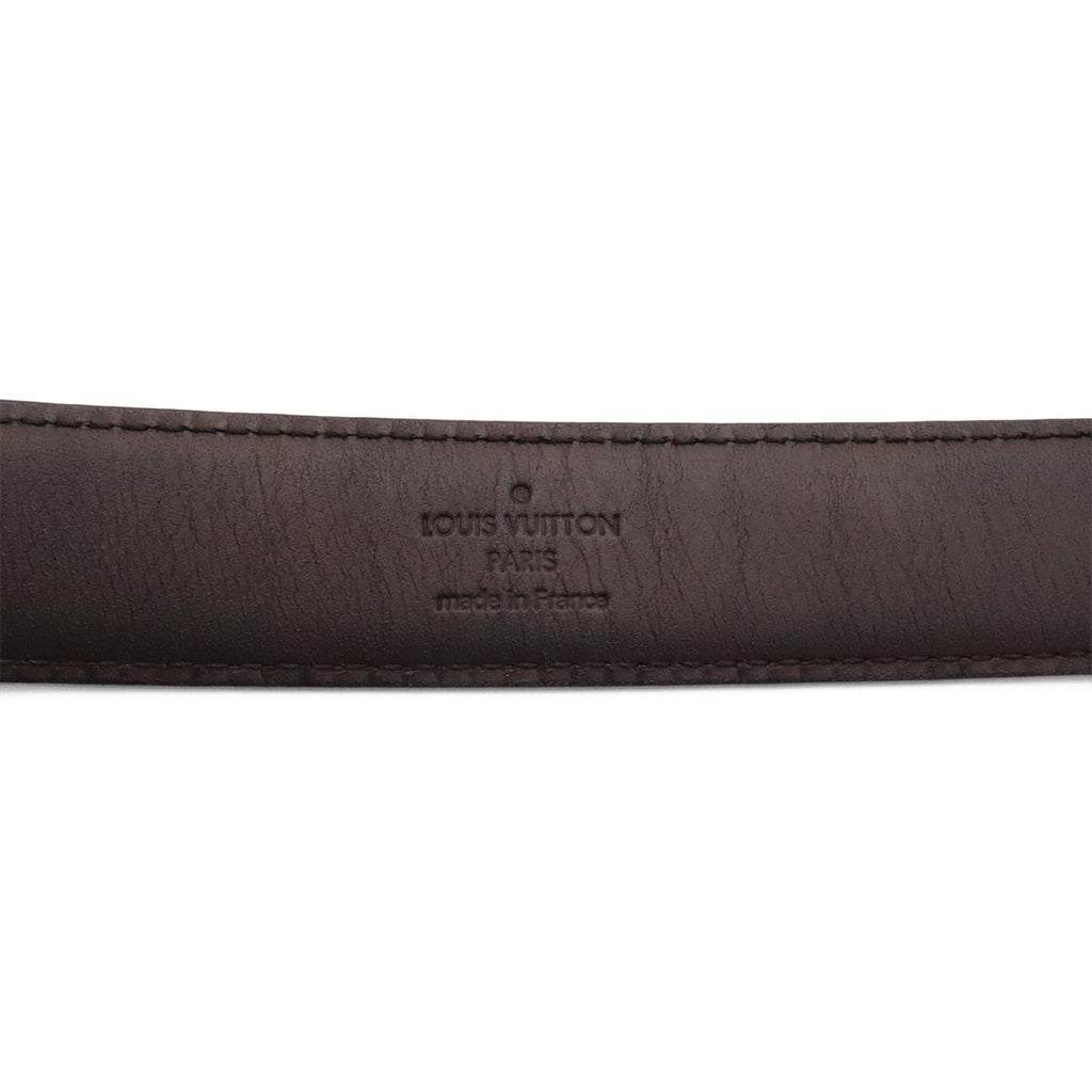 Louis Vuitton Damier Graphite Ceinture Force Belt Silver — view 9