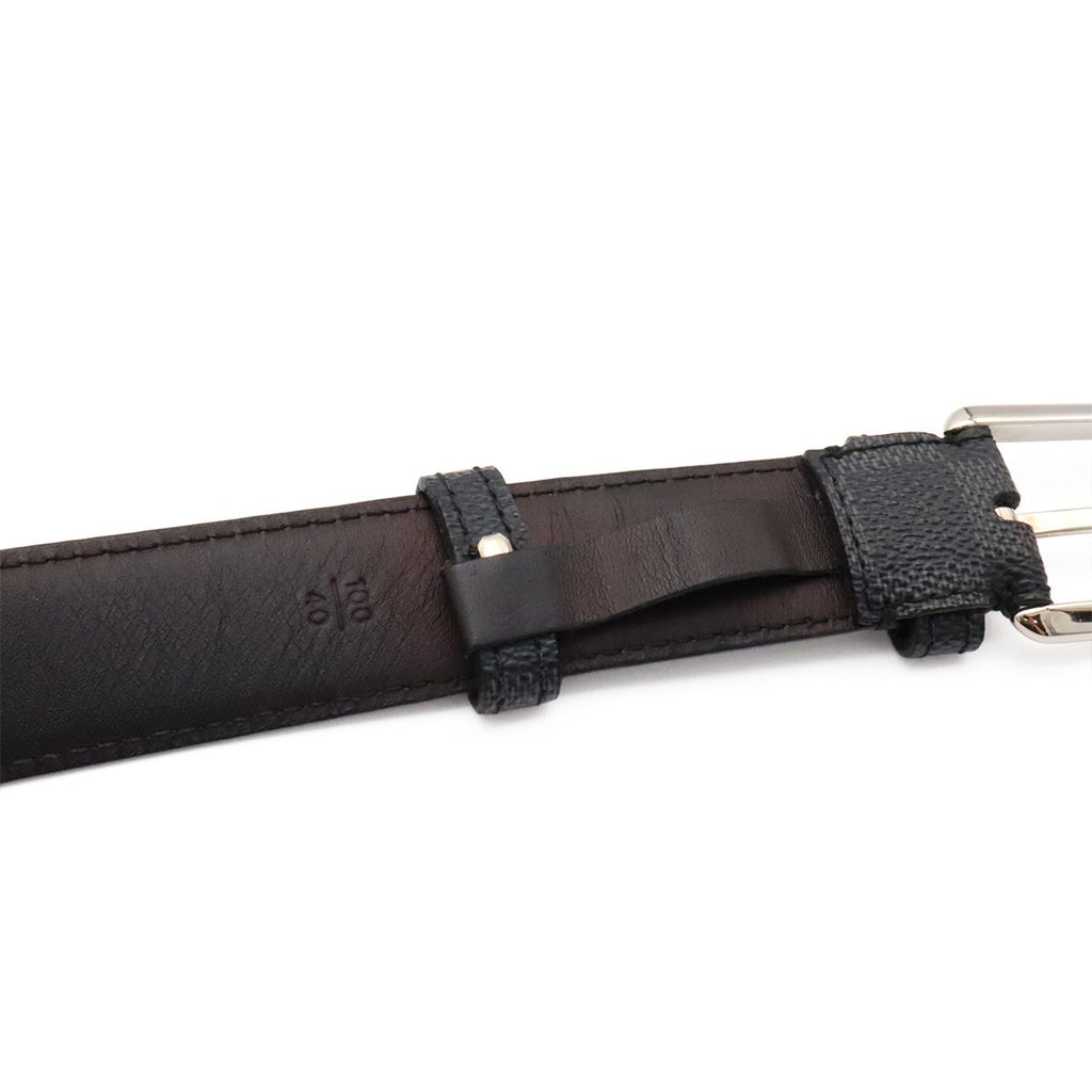 Louis Vuitton Damier Graphite Ceinture Force Belt Silver — view 8
