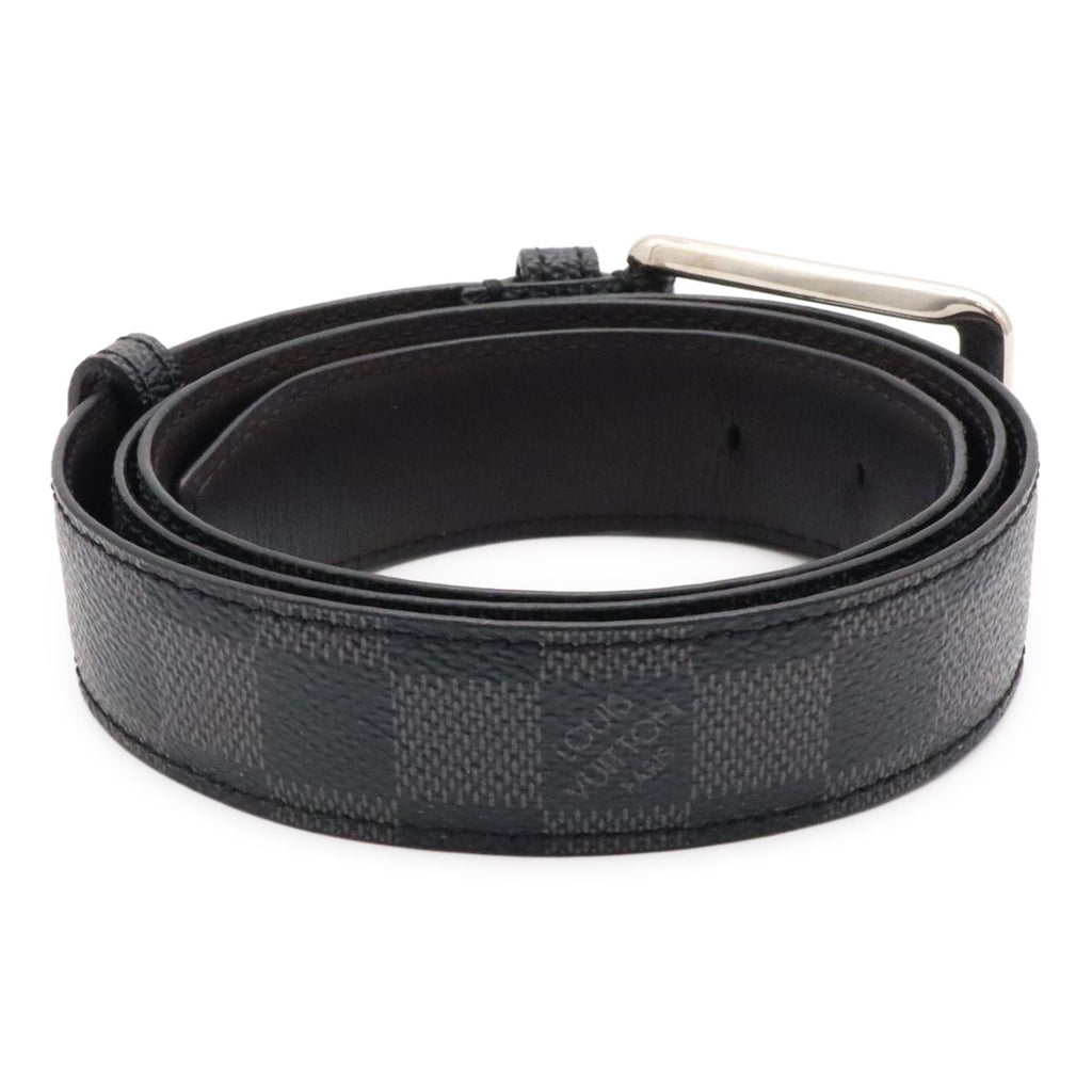 Louis Vuitton Damier Graphite Ceinture Force Belt Silver — view 2