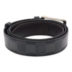 Louis Vuitton Damier Graphite Ceinture Force Belt Silver — view 2