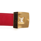 Louis Vuitton Monogram Multicolor Ceinture Carre Belt Leather Blanc White 85 — view 4