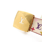 Louis Vuitton Monogram Multicolor Ceinture Carre Belt Leather Blanc White 80 — view 3