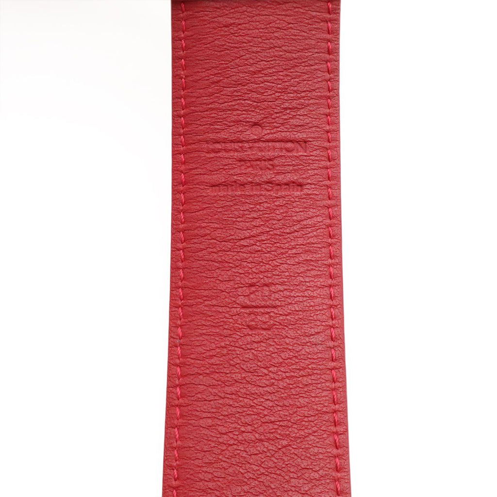 Louis Vuitton Monogram Multicolor Ceinture Carre Belt Leather Blanc White 80 — view 8