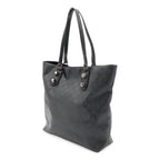 Gucci GG Supreme Tote Shoulder Leather Black Silver — view 2
