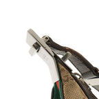 Gucci GG Canvas Sherry Line Shoulder Bag Crossbody Leather Khaki Beige Brown — view 5