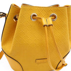 Gucci Bright Diamante Drawstring Shoulder Bag Crossbody Leather Yellow Gold — view 8