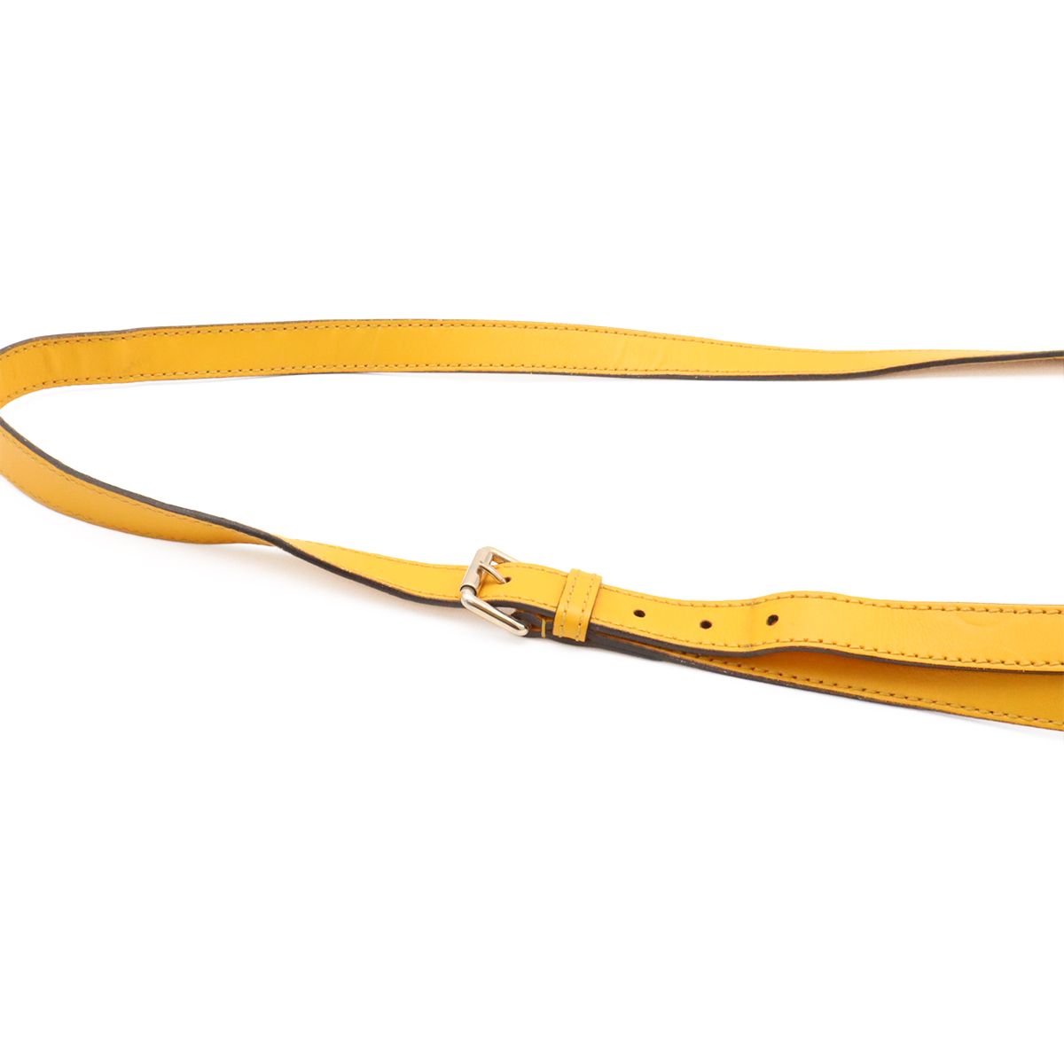 Gucci Bright Diamante Drawstring Shoulder Bag Crossbody Leather Yellow Gold — view 4