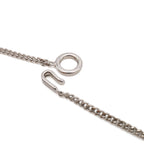 Chanel CC Logo CC Mark Pendant Metal Rhinestone Black Silver — view 5