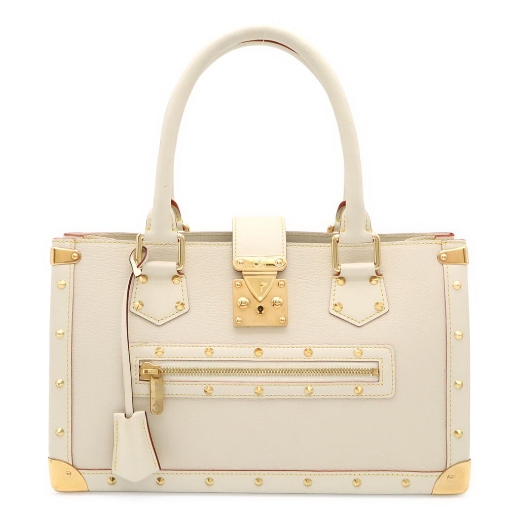 Louis Vuitton Suhali Faburo Tote Studs Leather Blanc White