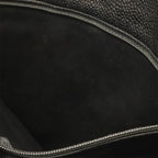 Chanel CC Logo Chain Tote Shoulder Bag Caviar Leather Black Gold — view 8