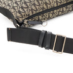 Dior Trotter Shoulder Bag Crossbody Jacquard Canvas Leather Black — view 6