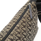 Dior Trotter Shoulder Bag Crossbody Jacquard Canvas Leather Black — view 7
