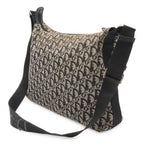 Dior Trotter Shoulder Bag Crossbody Jacquard Canvas Leather Black — view 2
