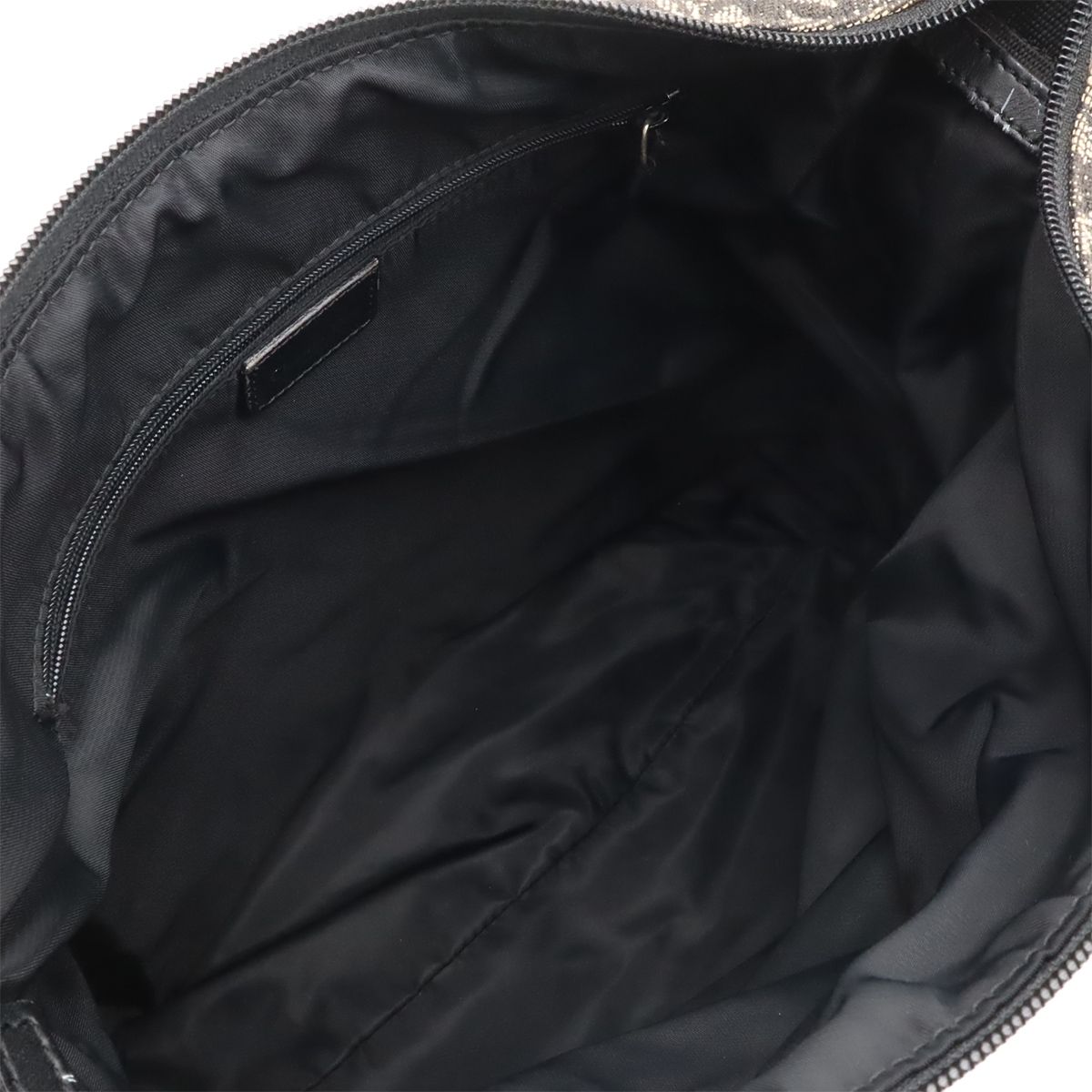 Dior Trotter Shoulder Bag Crossbody Jacquard Canvas Leather Black — view 8