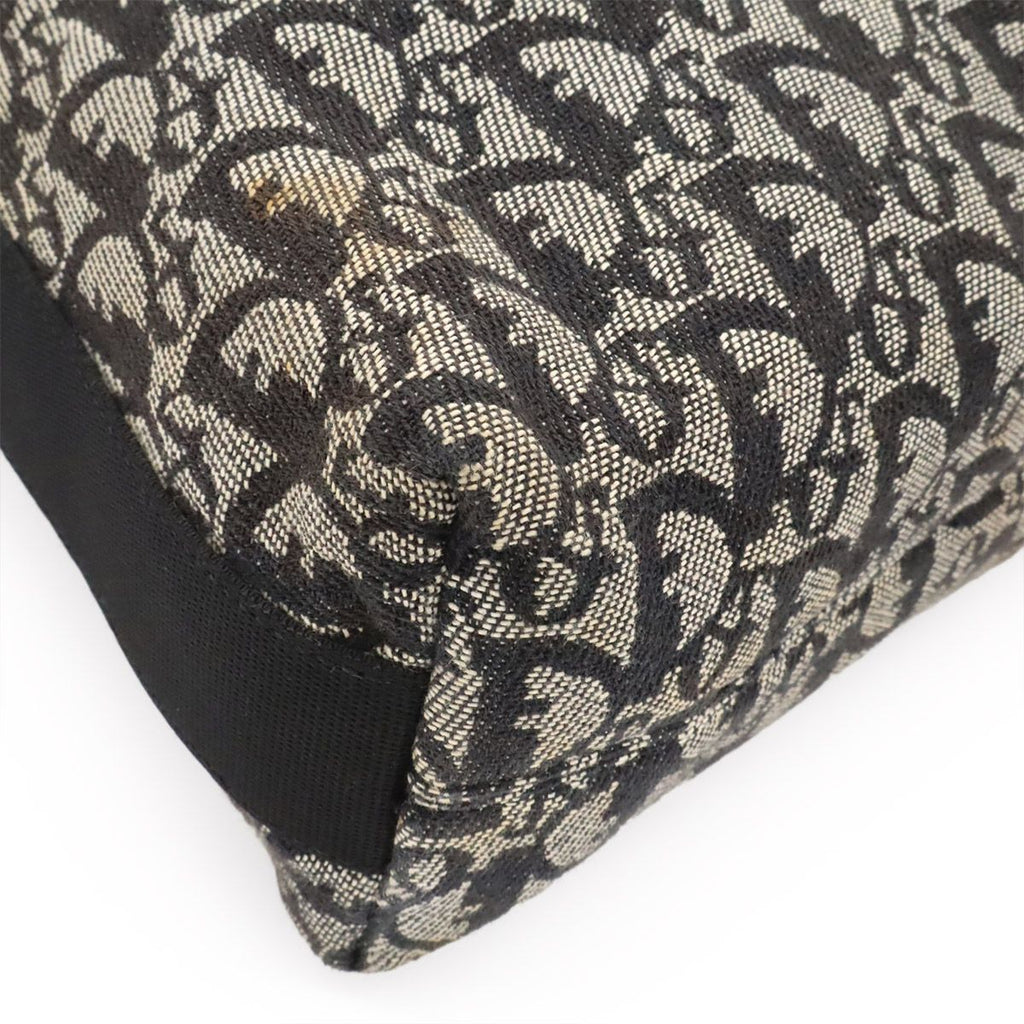 Dior Trotter Shoulder Bag Crossbody Jacquard Canvas Leather Black — view 3