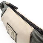 Chanel Sports Line CC Logo Belt Bag Waist Pouch Hip Nylon Gray Ivory — view 8