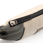 Chanel Sports Line CC Logo Belt Bag Waist Pouch Hip Nylon Gray Ivory — view 5