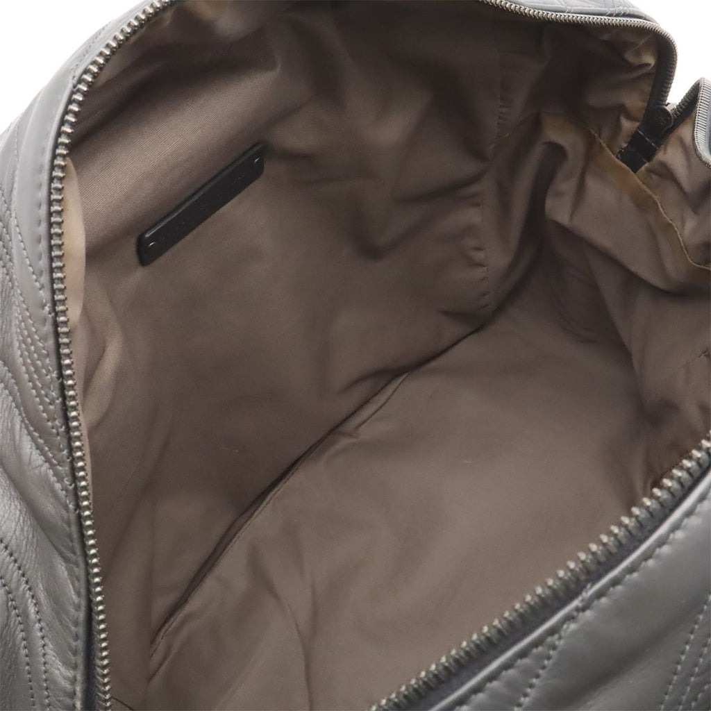 Bottega Veneta Quilted Shoulder Bag Nappa Leather Dark Gray — view 5