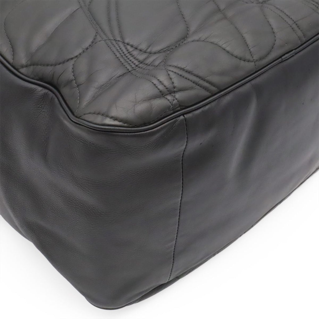 Bottega Veneta Quilted Shoulder Bag Nappa Leather Dark Gray — view 3