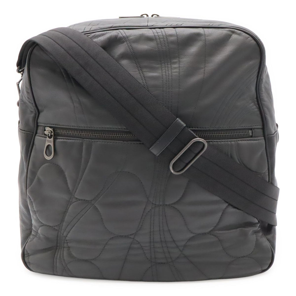 Bottega Veneta Quilted Shoulder Bag Nappa Leather Dark Gray