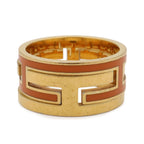 Hermes Move Ash Ring Wide Gold Orange — view 3