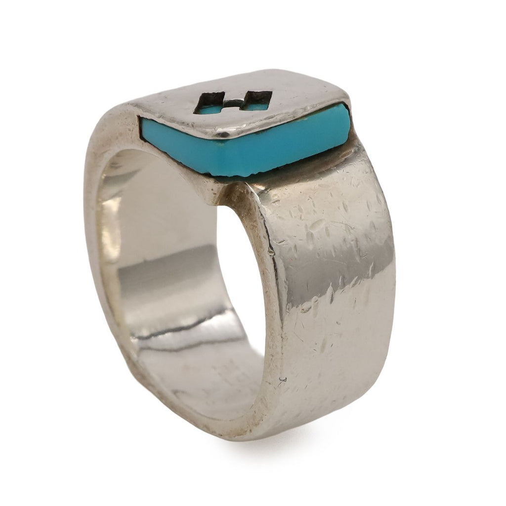 Hermes Candy Ring Logo Silver Blue — view 2