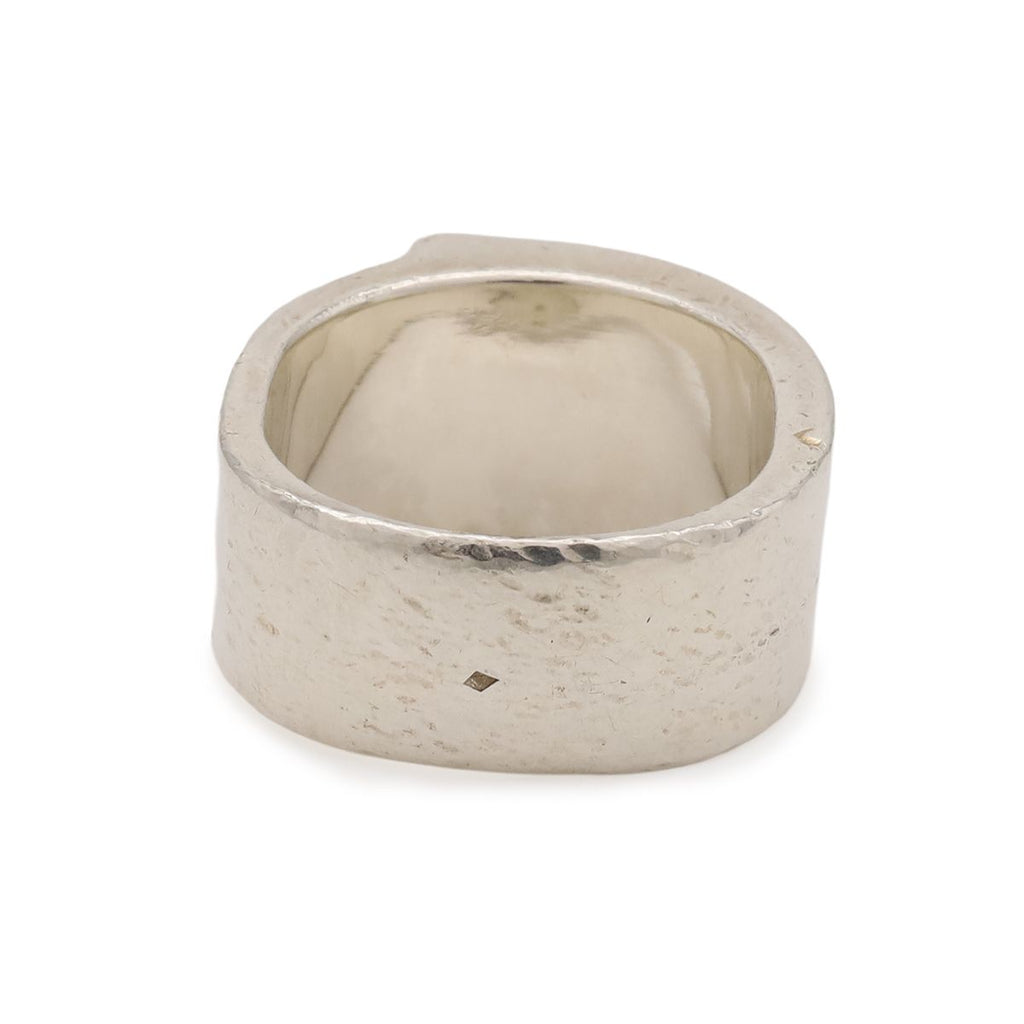 Hermes Candy Ring Logo Silver Blue — view 4