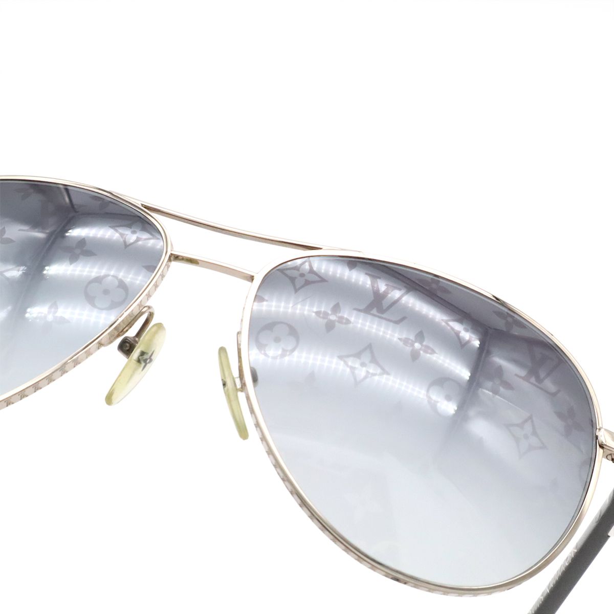Louis Vuitton Sunglasses Monogram Conspiration Pilot Gray Gradient Teardrop — view 6