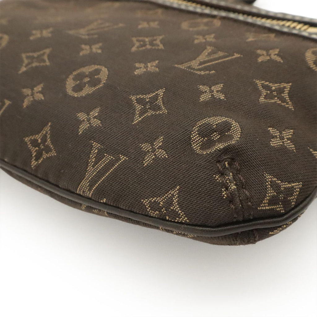 Louis Vuitton Monogram Mini Lin Mini Pochette Soir Pouch Ebene Brown — view 3