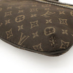 Louis Vuitton Monogram Mini Lin Mini Pochette Soir Pouch Ebene Brown — view 3