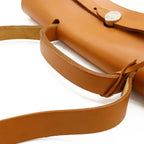 Hermes Herbag MM 2-Way Shoulder Bag Toile Ash Leather Natural Camel Silver — view 4